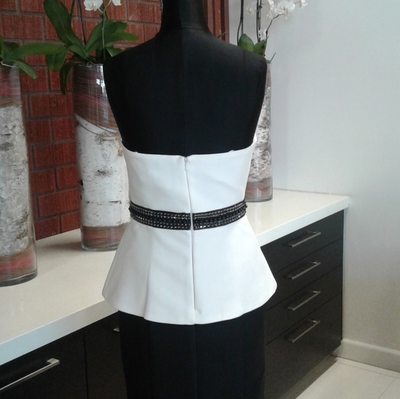 Ieen By Mac Duggal 25303 White/Black - Picture 5 of 7